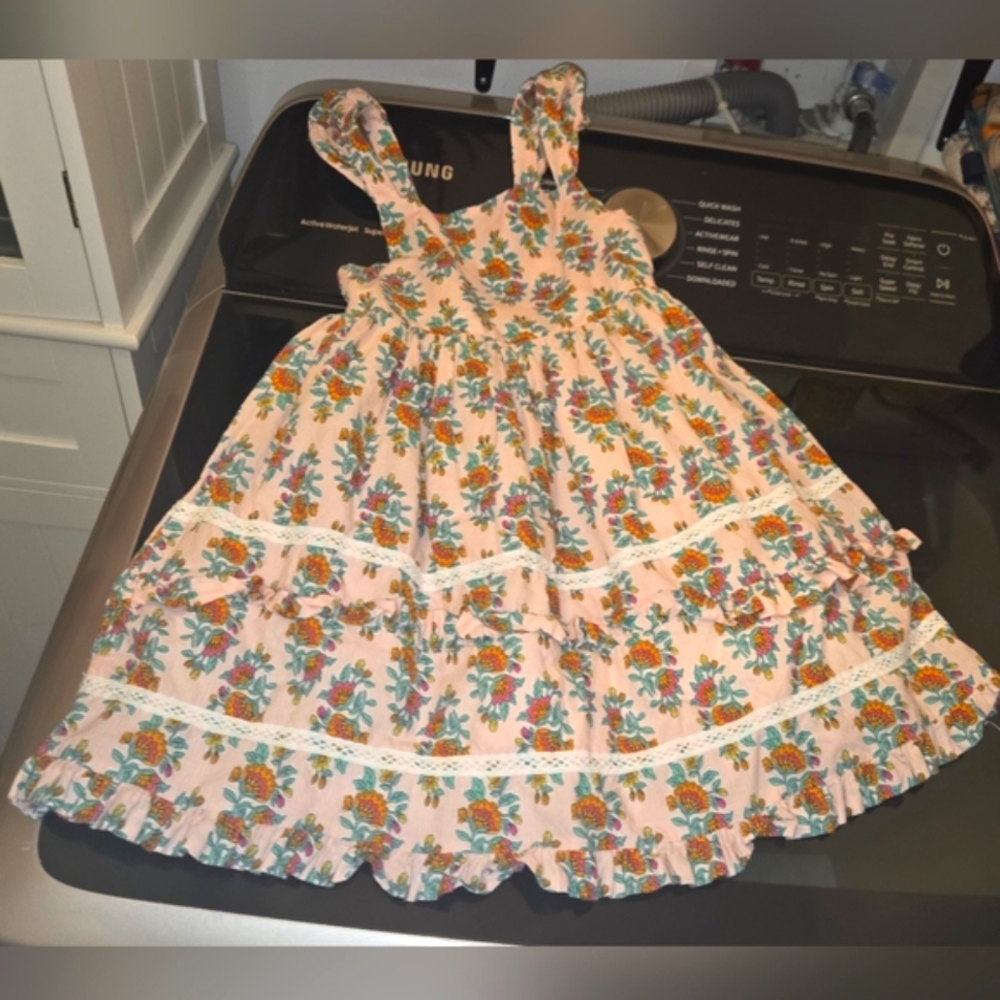 Haute Hippie 5T pink Floral Dress